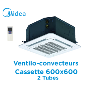 Ventilo-convecteur Cassette 600x600 2 Tubes MKD-V400 de Midea