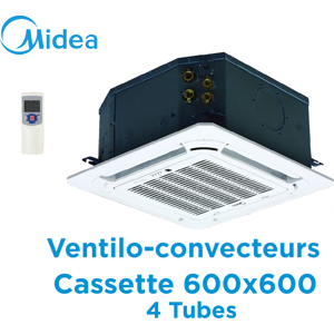 Ventilo-convecteur Cassette 600x600 4 Tubes MKD-V400FA de Midea