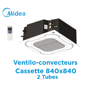 Ventilo-convecteur Cassette 840x840 2 Tubes MKA-V750R de Midea