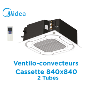Ventilo-convecteur Cassette 840x840 2 Tubes MKA-V850R de Midea