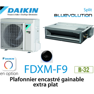 Daikin Plafonnier encastré gainable extra plat FDXM60F9 - Publicité