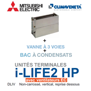 Mitsubishi Ventilo-convecteur avec ventilateurs EC 