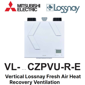 Ventilation verticale a recuperation de chaleur VL-250CZPVU-R-E de Mitsubishi