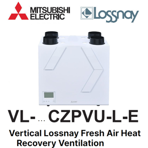 Ventilation verticale a recuperation de chaleur VL-250CZPVU-L-E de Mitsubishi