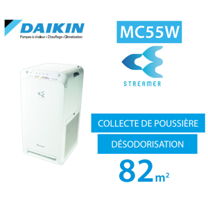Daikin Purificateur d'air à technologie Streamer MC55W de Daikin