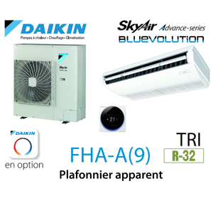 Daikin Plafonnier apparent Advance FHA140A triphasé