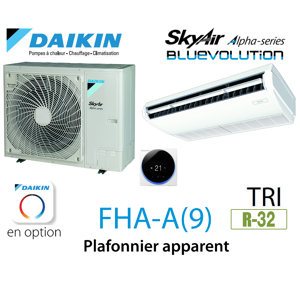 Daikin Plafonnier apparent Alpha FHA125A triphasé