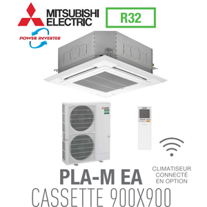 Mitsubishi CASSETTE 4 VOIES 900X900 modèle PLZ-ZM140EA monophasé - Publicité