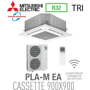 Mitsubishi CASSETTE 4 VOIES 900X900 modèle PLZ-ZM140EA triphasé - Publicité