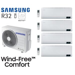 Samsung Wind-Free Comfort Quadri-Split AJ080TXJ4KG + 3 AR07TXFCAWKN + 1 AR12TXFCAWKN