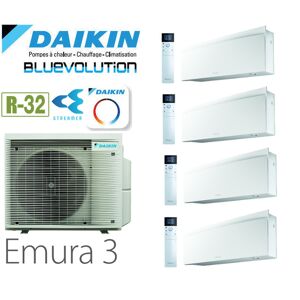 Daikin Emura 3 Quadrisplit 4MXM80A + 3 FTXJ20AW + 1 FTXJ35AW - R32