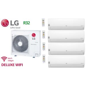 LG Quadri-Split DELUXE WIFI MU4R25.U22 + 3 X DM07RK.NSJ + 1 x DC12RT.NSJ - R32