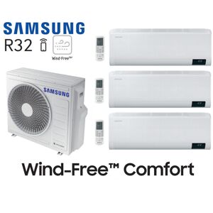 Samsung Wind-Free Comfort Tri-Split AJ068TXJ3KG + 2 AR07TXFCAWKN + 1 AR12TXFCAWKN