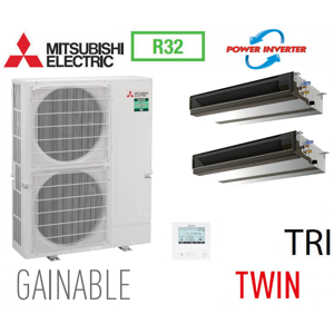 Mitsubishi Ensemble Twin POWER INVERTER PUZ-ZM140YKA + 2 PEAD-M71JA - Publicité