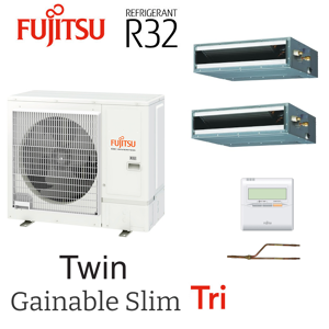 Fujitsu Siemens Twin Gainable Slim AOYG36KRTA + 2 ARXG18KLLAP