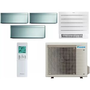 Daikin Quadri-split Stylish 4MXM80A + 2 X CTXA15BS + FTXA25BS + FVXM25A - Publicité