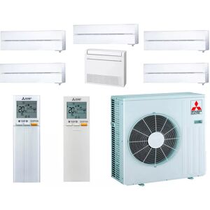 MITSUBISHI ELECTRIC Mitsubishi Sextuple-split MXZ-6F120VF + 4 X MSZ-LN18VGV + MSZ-LN25VGV + MFZ-KT25VG