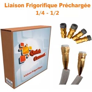 QUICK CONNECT PLUS Liaison Frigorifique Préchargée 1/4-1/2 Quick Connect Plus Pack4