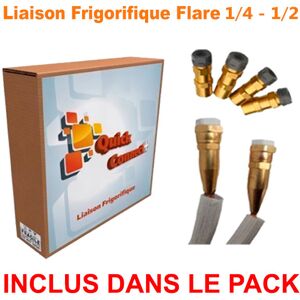 QUICK CONNECT PLUS Liaison Frigorifique Préchargée 1/4-1/2 Quick Connect Plus Pack4