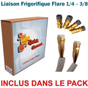 QUICK CONNECT PLUS Liaison Frigorifique Préchargée 1/4-3/8 Quick Connect Plus Pack4