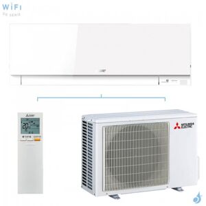 Mitsubishi Electric Climatiseur Mono Split MITSUBISHI MSZ-EF25VGKW + MUZ-EF25VG 2.5kW MSZ-EF Blanc Mural Design WiFi PAC inverter silencieuse