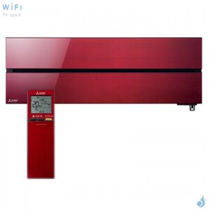 Mitsubishi Electric Climatiseur mural MITSUBISHI Design De Luxe MSZ-LN35VG2R 3.5kW Rouge Rubis WiFi Mural Multi Split Inverter Reversible