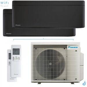 Climatisation bi-split DAIKIN Stylish 2MXM40A(9) FTXA-BB 4kW tailles 2 + 2 Noir FTXA20BB + FTXA20BB - Publicité