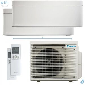 Climatisation bi-split DAIKIN Stylish 2MXM50A(9) FTXA-AW 5kW tailles 1.5 + 3.5 Blanc CTXA15AW + FTXA35AW - Publicité