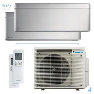 Climatisation bi-split DAIKIN Stylish 4MXM80A9 FTXA-BS 8kW tailles 4.2 + 4.2 Argent FTXA42BS + FTXA42BS