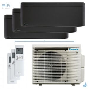 Daikin Climatiseur tri split DAIKIN Stylish 3MXM40A9 FTXA-BB 4kW tailles 15 + 20 + 35 Noir CTXA15BB + FTXA20BB + FTXA35BB