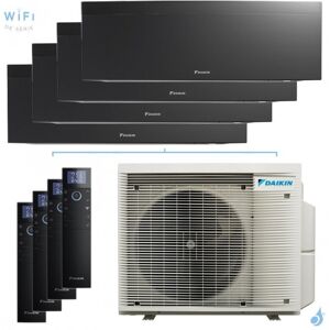 Daikin Quadri split DAIKIN Emura 3 4MXM80A9 FTXJ-AB 8kW tailles 20 + 20 + 20 + 25 Noir FTXJ20AB + FTXJ20AB + FTXJ20AB + FTXJ25AB