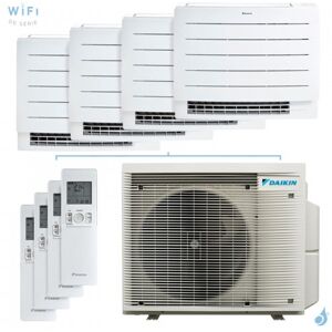 Quadri split DAIKIN Perfera 4MXM68A9 FVXM-A9 6.8kW tailles 20 + 20 + 20 + 20 Console CVXM20A9 + CVXM20A9 + CVXM20A9 + CVXM20A9