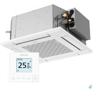 Climatiseur Panasonic Cassette 4 voies 60x60 S-25PY3E 2.5kW Multi Split Livre avec commande filaire CZ-RTC6W et facade