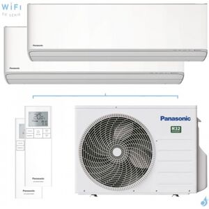 Climatiseur bi split PANASONIC Etherea Blanc CU-2Z50TBE 5.0kW tailles 20 + 35 WiFi de serie CS-Z20ZKEW + CS-Z35ZKEW