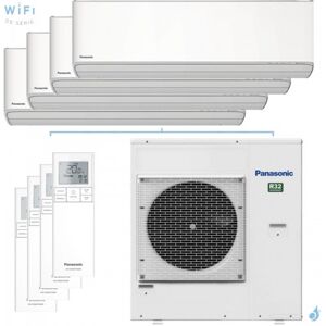 Quadri split PANASONIC Etherea Blanc CU-4Z80TBE 8kW tailles 16 + 16 + 16 + 25 WiFi de serie CS-MZ16ZKE (x3) + CS-Z25ZKEW