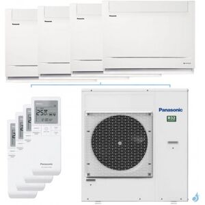 Quadri split PANASONIC Console UFE CU-4Z80TBE 8kW tailles 20 + 20 + 25 + 25 CS-MZ20UFEA (x2) + CS-Z25UFEAW (x2) - Publicité