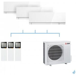 Mitsubishi Electric MITSUBISHI climatisation tri split gaz R32 mural Design MSZ-EF 7,2kW MSZ-EF35VG + MSZ-EF35VG + MSZ-EF35VG + MXZ-4F72VF A++