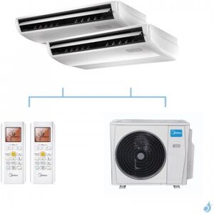 MIDEA climatisation bi split plafonnier gaz R32 MUEU-18FNXD0 + MUEU-18FNXD0 + M30F-27HFN8-Q 7,91kW A++