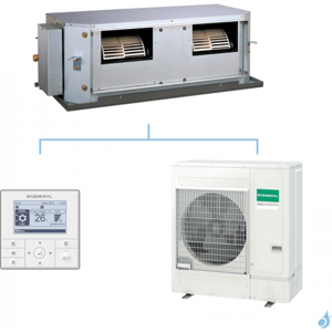 General climatisation mono split gainable haute pression statique KHTA gaz R32 Performance 12,1kW ARXG45KHTA + AOHG45KBTB B