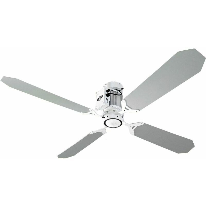RAZZETTI Grand ventilateur blanc et gris cm 152xh30 FAN-GTGB-04 - Razzetti