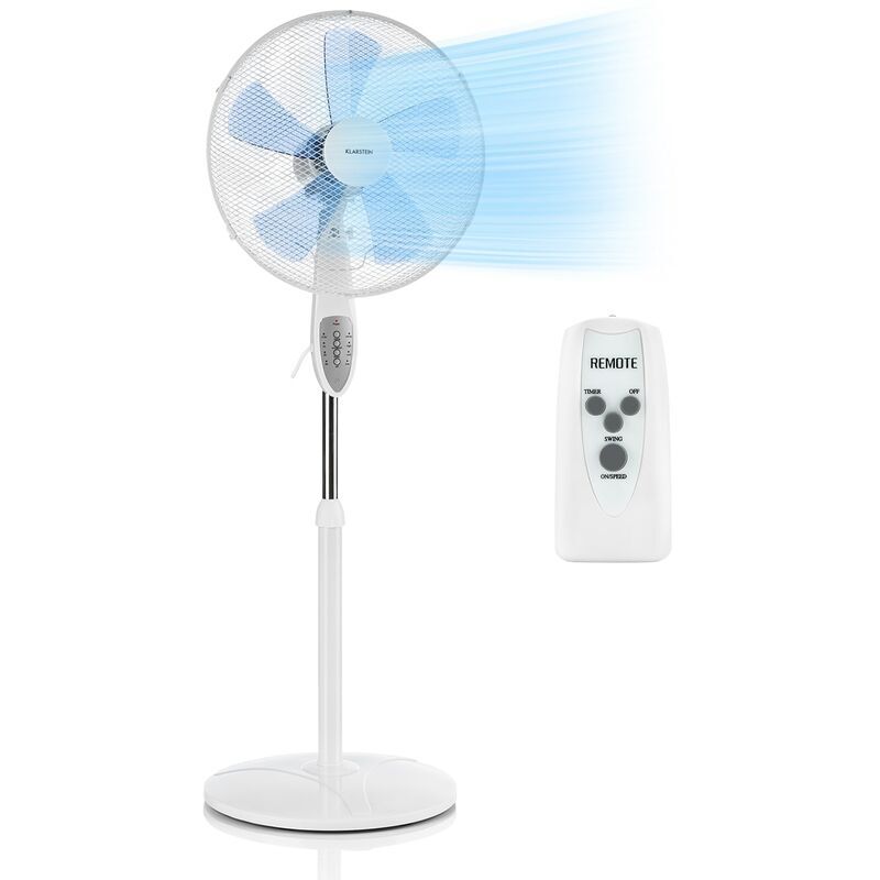 Klarstein Summerjam ventilateur sur pied 41 cm 50 W 3 vitesses - blanc