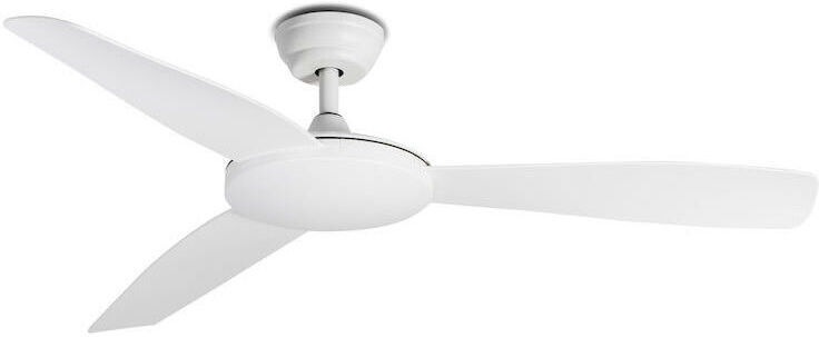 FARO Ventilateur de plafond Islot Blanc Métal 33802 - Faro