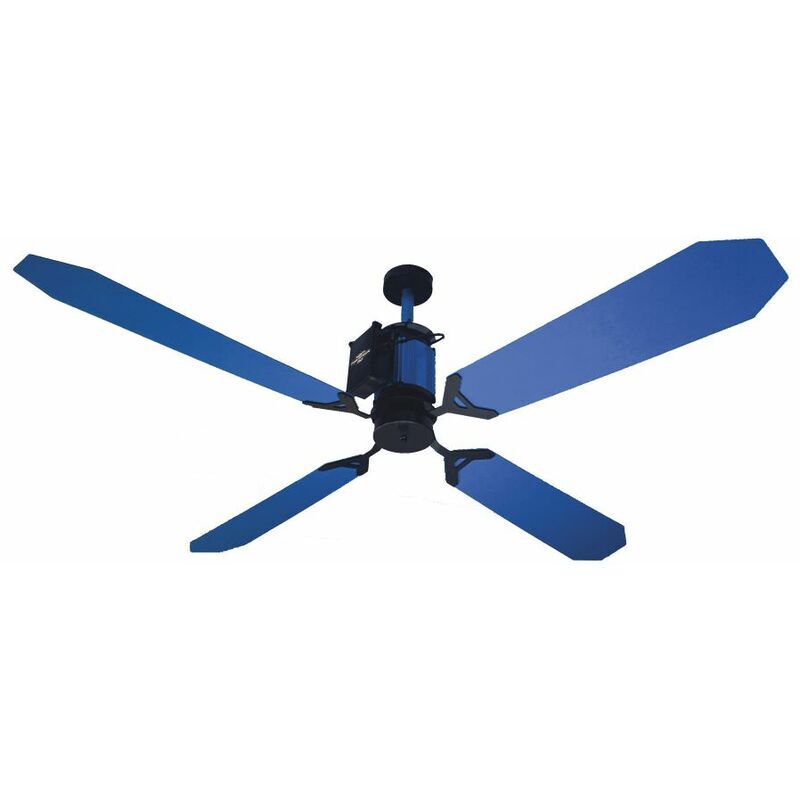 RAZZETTI Ventilateur de plafond bleu cm 132xh30 FAN-GTB-01 - Razzetti