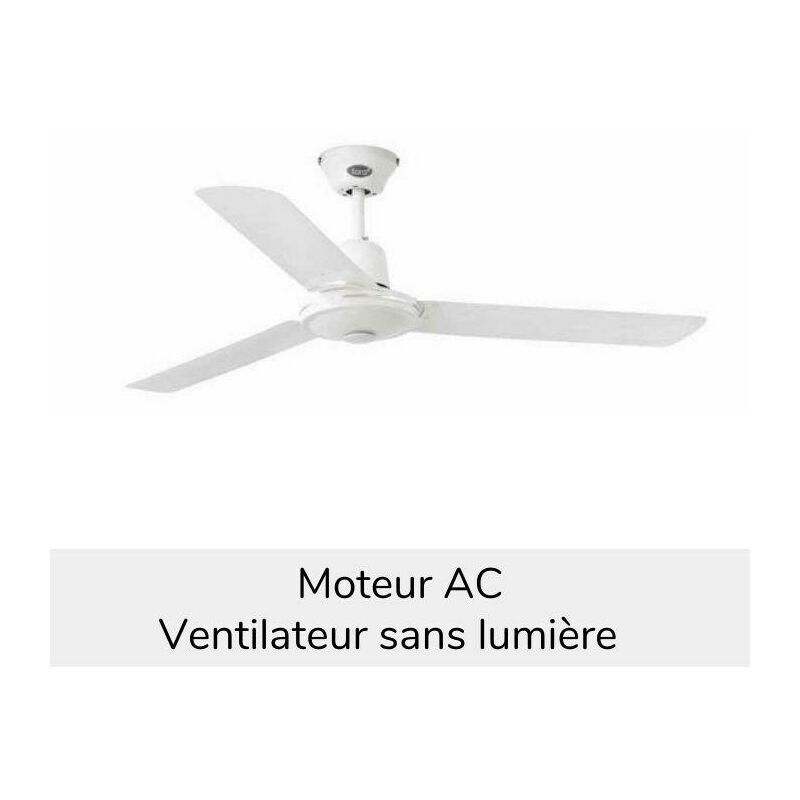 FARO Ventilateur de plafond Faro Eco indus Blanc 01 Métal 33005