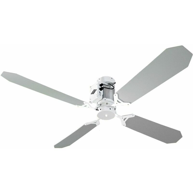 RAZZETTI Ventilateur de plafond gris et blanc cm 132xh30 FAN-GTGB-01 - Razzetti