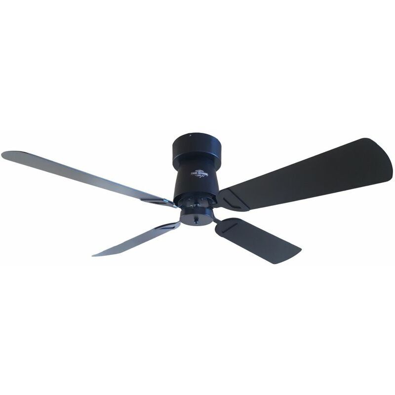 RAZZETTI Ventilateur de plafond noir cm 132xh35 FAN-CRN-01 - Razzetti