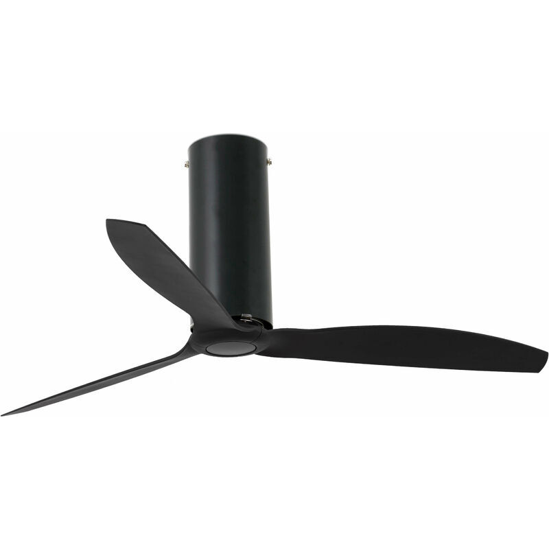 FARO BARCELONA Ventilateur de plafond Tube DC Noir mat 128 cm