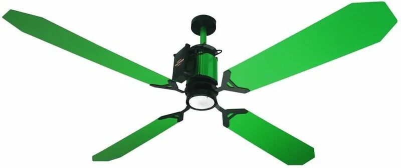 RAZZETTI Ventilateur vert avec lumière LED cm 152xh30 FAN-GTV-04 - Razzetti