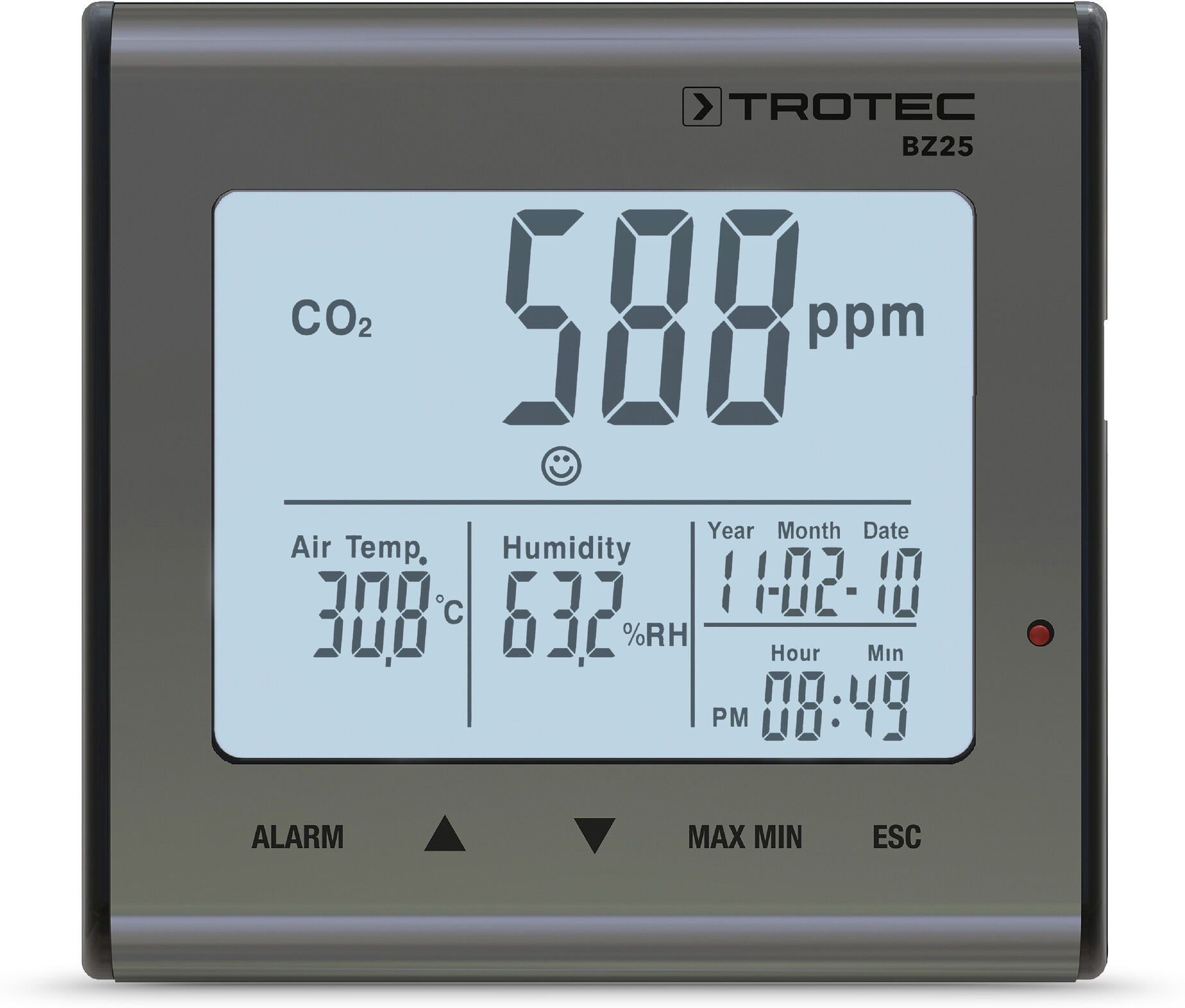 Notice d'utilisation, manuel d'utilisation et mode d'emploi Trotec Indicateur de CO2 BZ25   