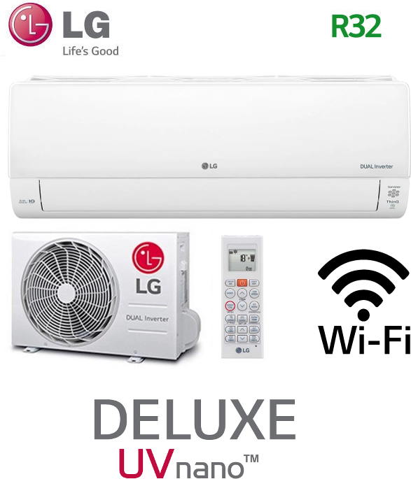 Notice d'utilisation, manuel d'utilisation et mode d'emploi LG DUALCOOL DELUXE UVnano DC18RK   